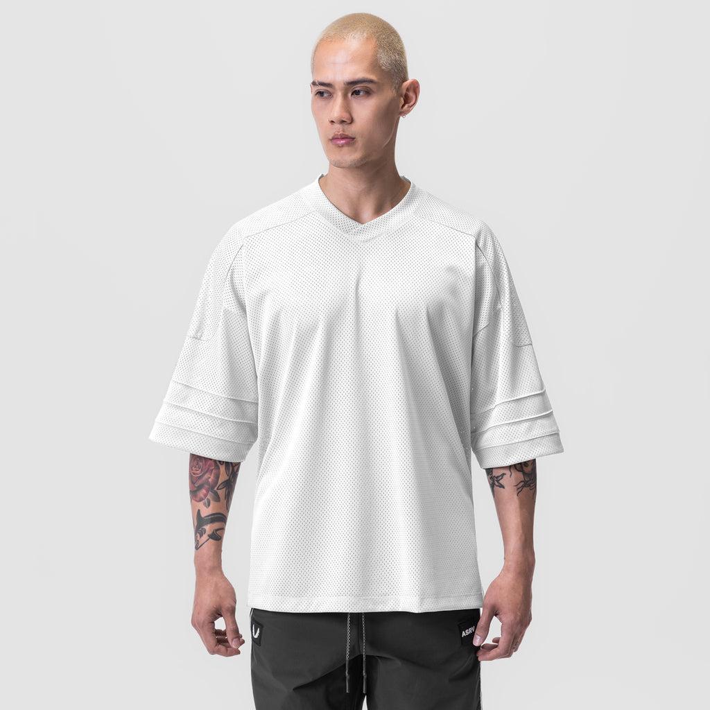 0772. SilverPlus™ Mesh Oversized Jersey - White Male Product Image