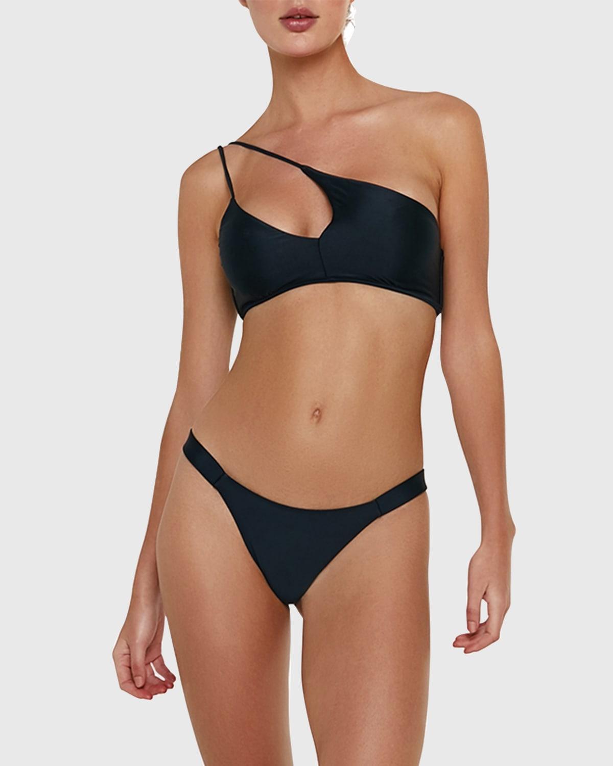 Womens Solid Fany Ruched Bikini Bottom Product Image