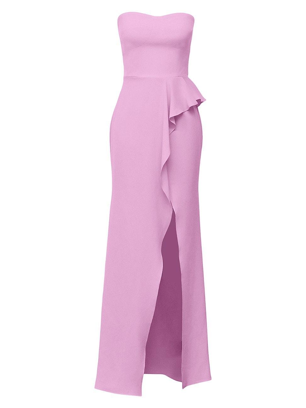 Womens Kai Stretch Crepe Strapless Gown Product Image