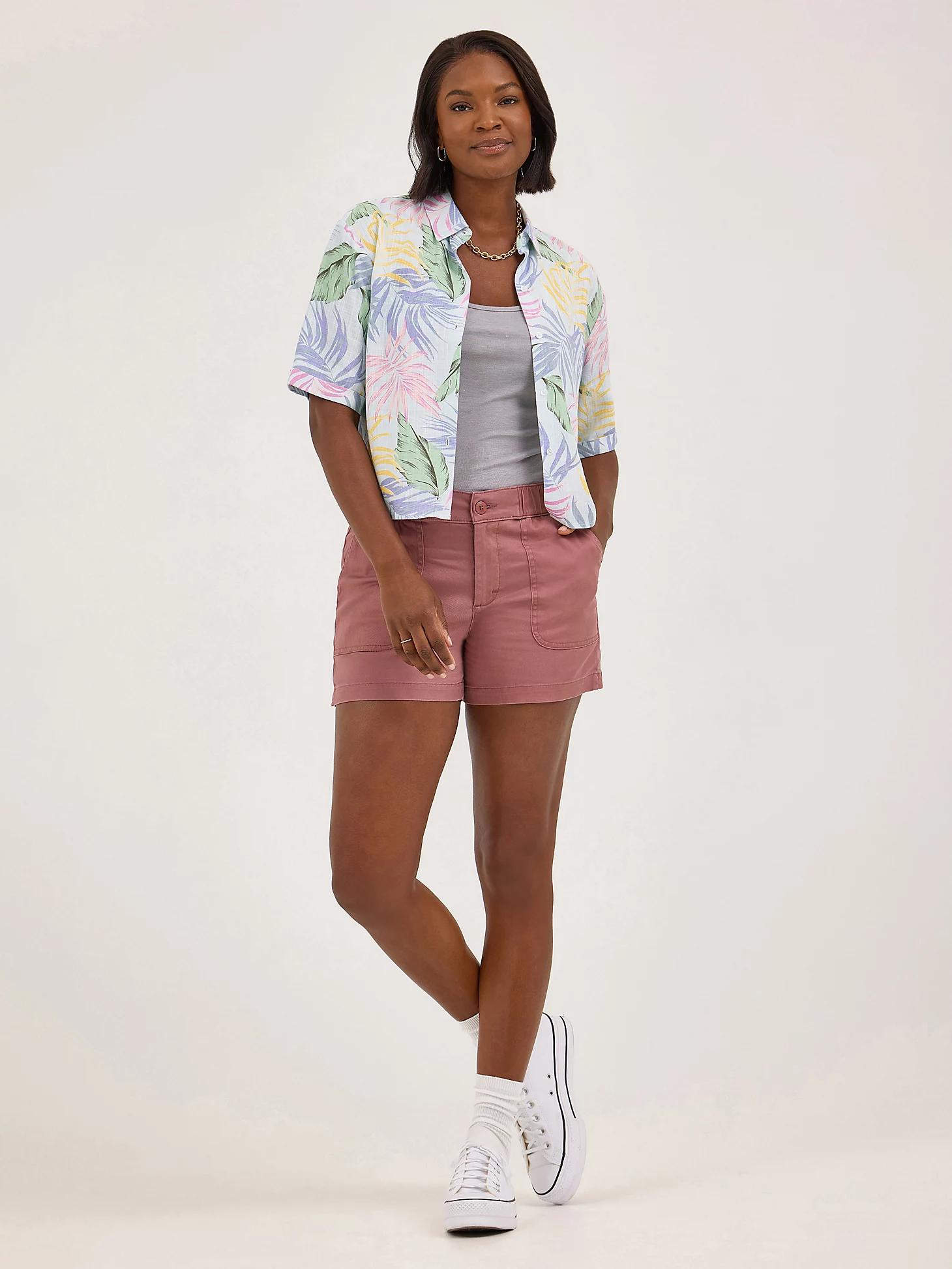 Women's Ultra Lux Comfort High Rise Pull-On Utility Short | Women's Shorts | Lee® Product Image