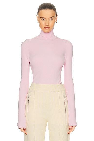 Burberry Turtleneck Sweater in Pink Product Image