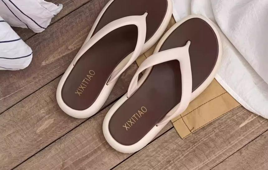 Two Tone Flip-Flops Product Image