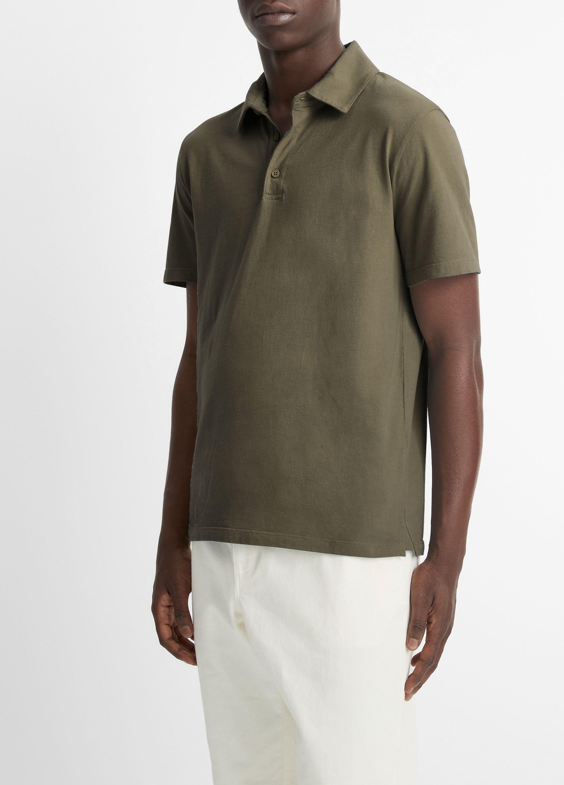 Garment Dye Cotton Polo Shirt Product Image