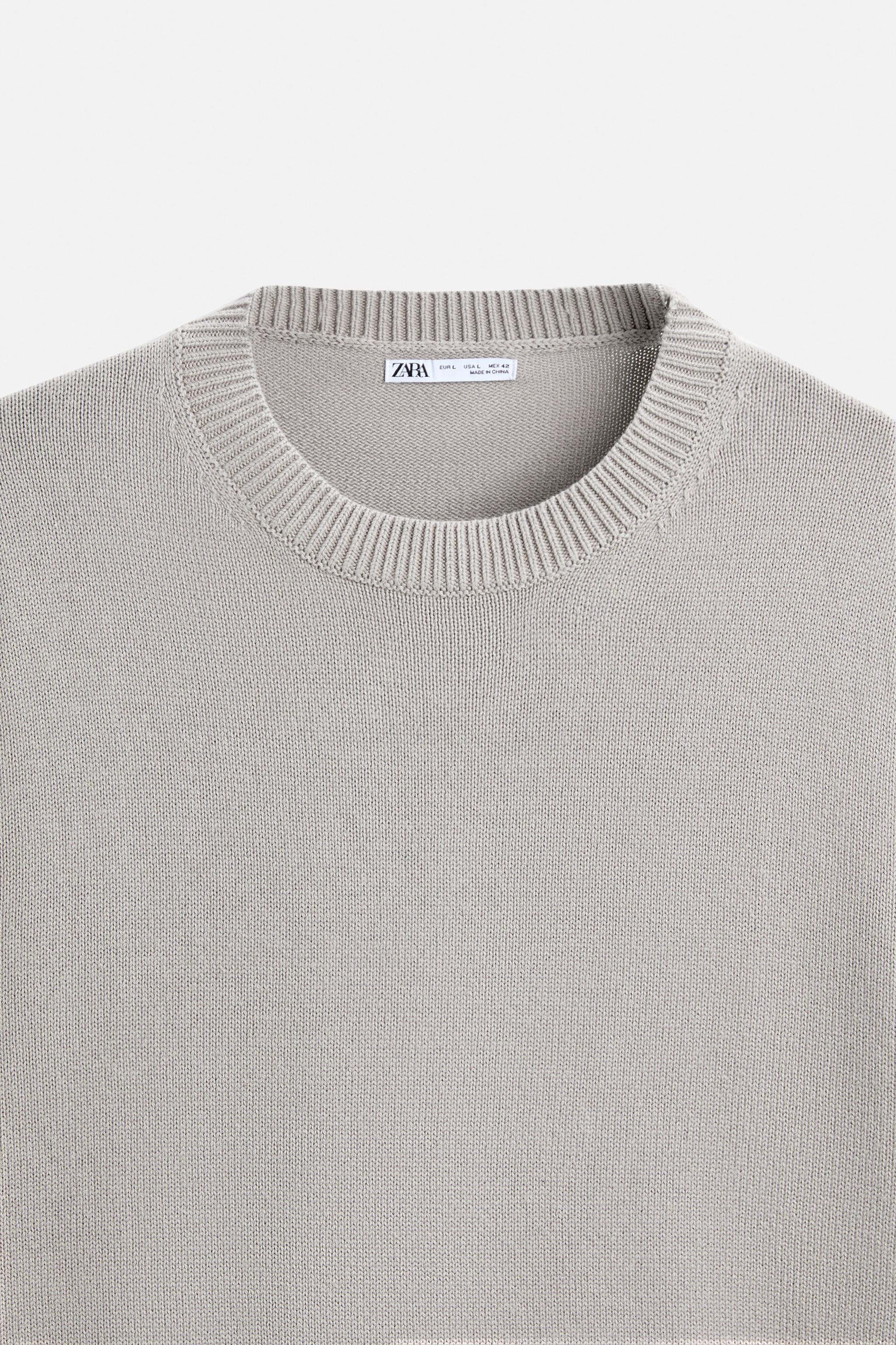 TEXTURED COTTON SWEATER Product Image