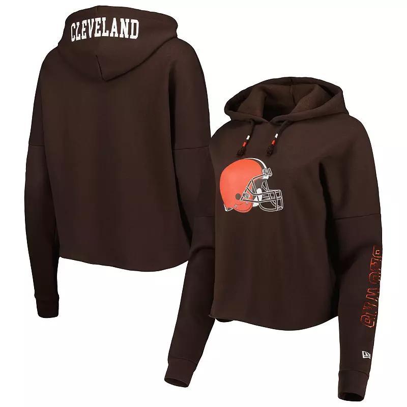 Womens New Era Cleveland s Foil Sleeve Pullover Hoodie Product Image