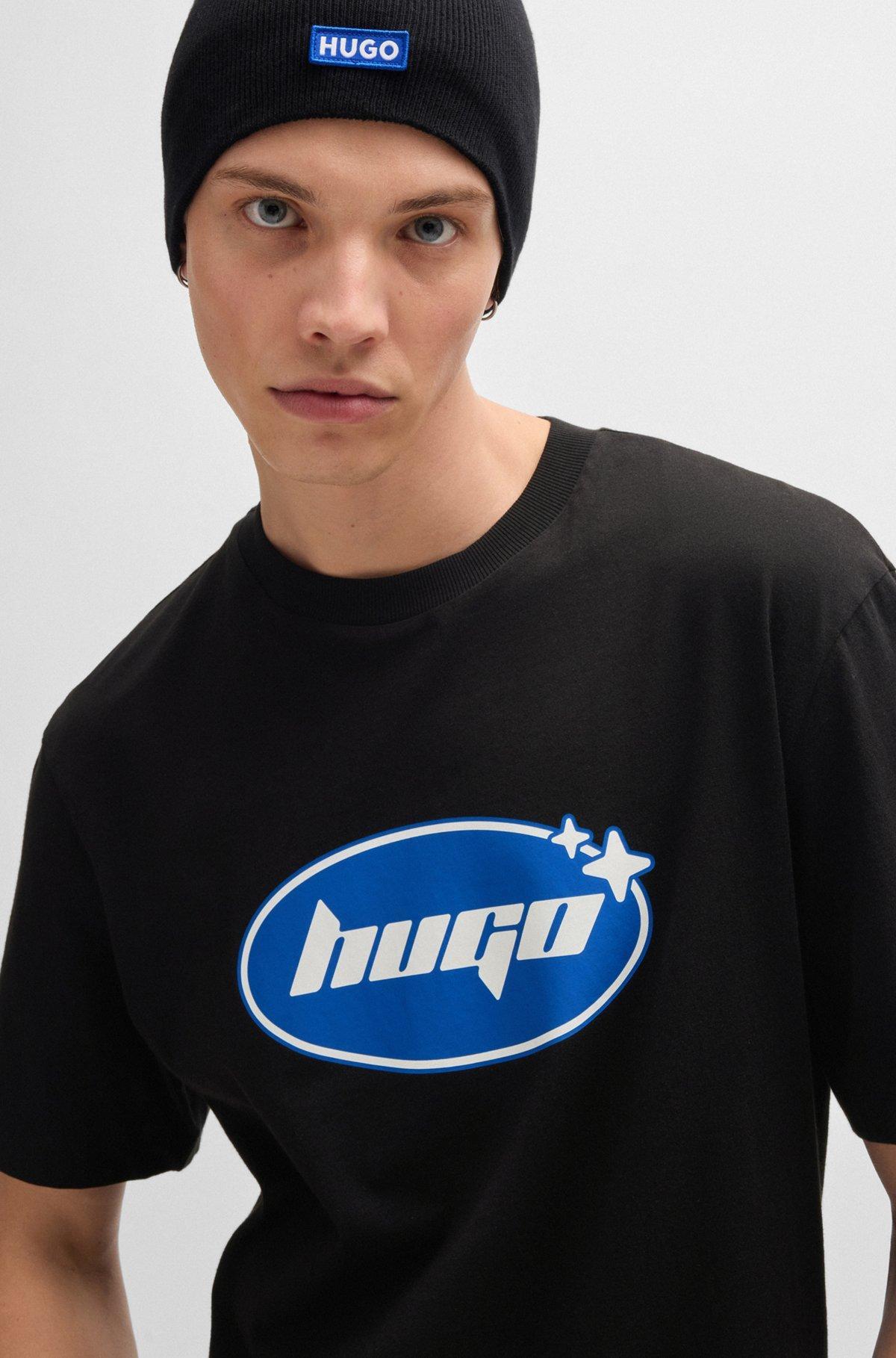 Regular-fit T-shirt in cotton jersey with seasonal logo Product Image