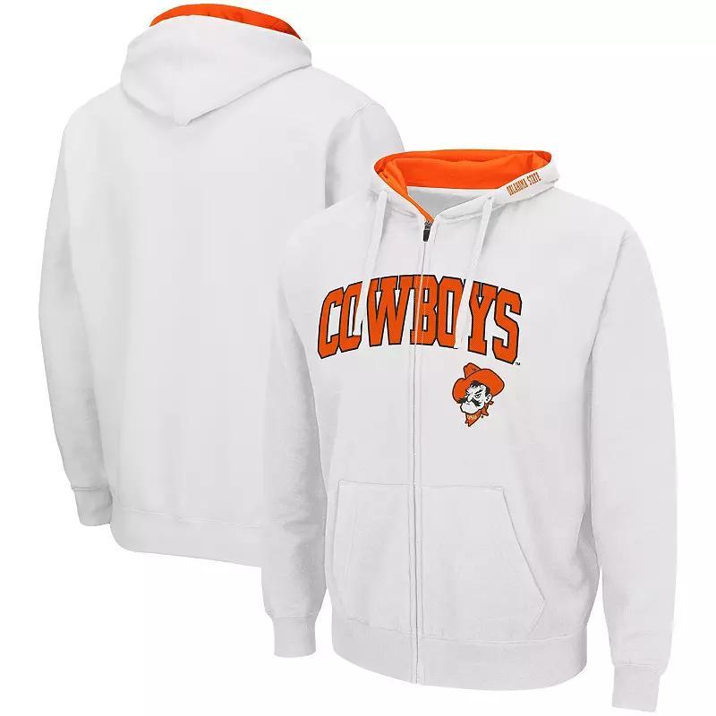 Mens Colosseum Oklahoma State Cowboys Arch & Logo 3.0 Full-Zip Hoodie Product Image