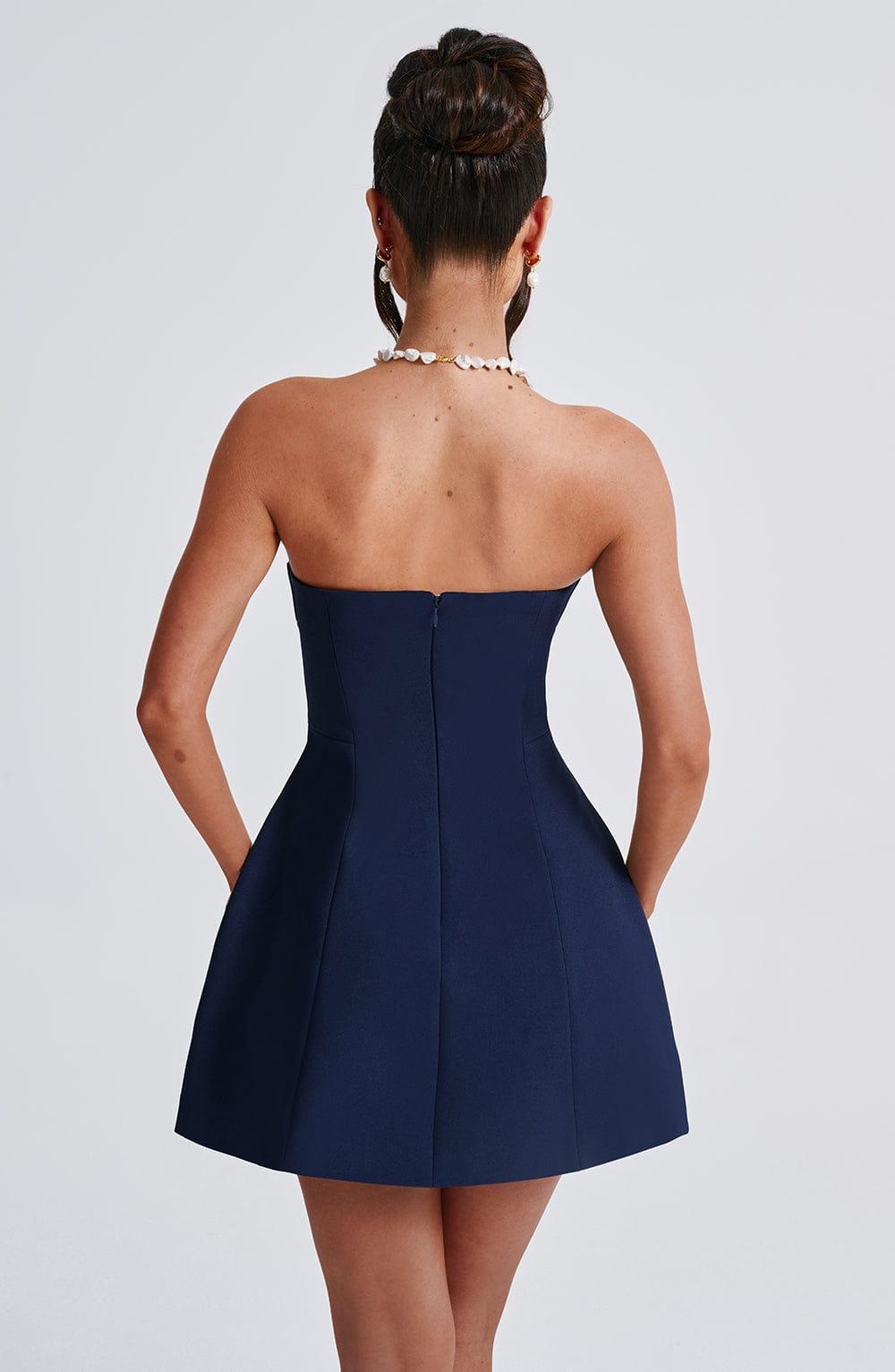 Asha Mini Dress - Navy Product Image