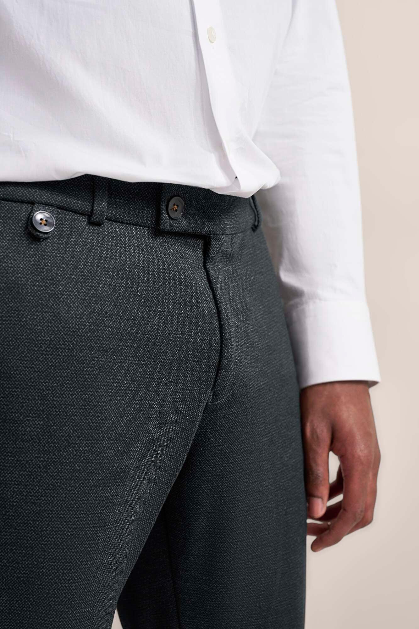 Bugatti Chinos with Modern cut in Dark Grey Product Image