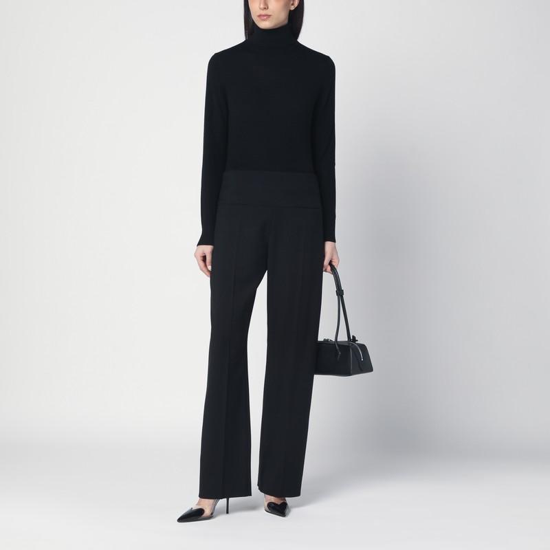 ALAÏA Black Virgin Wool Trousers Product Image