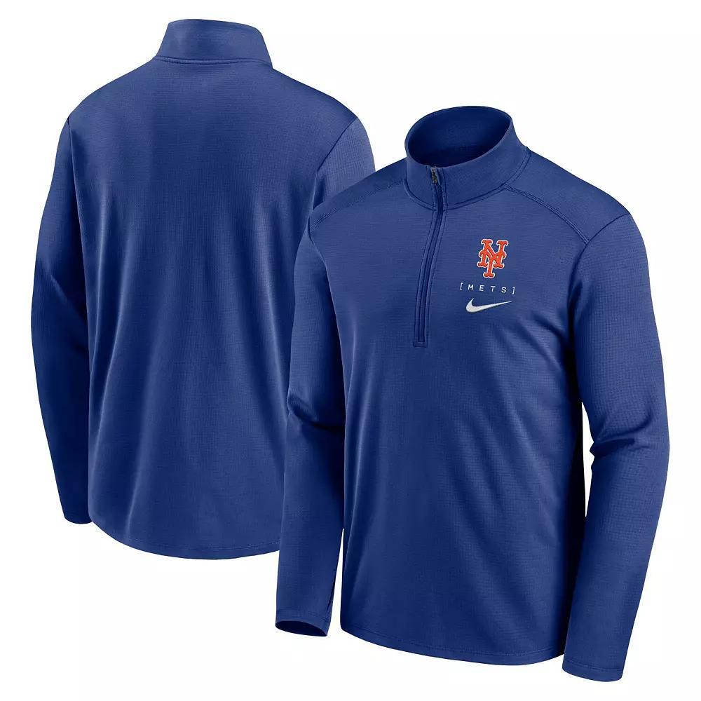 Men's Nike Navy Seattle Mariners Franchise Logo Pacer Performance Half-Zip Top,  Product Image