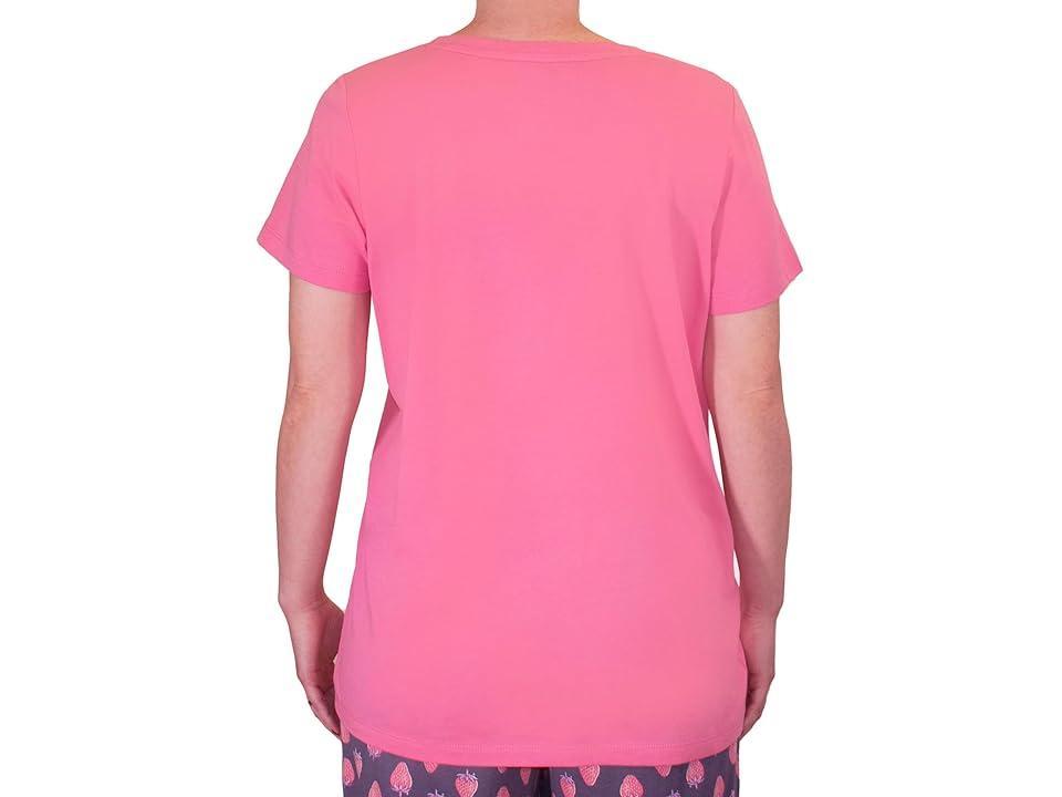 HUE Short Sleeve Scoop Neck Sleep Tee (Confetti) Women's Pajama Product Image