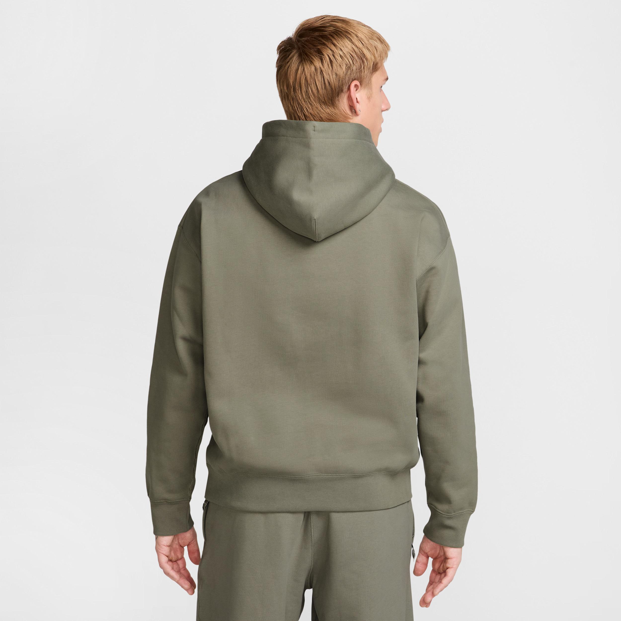 Nike Mens Solo Swoosh Fleece Pullover Hoodie | DX1355-320 Product Image