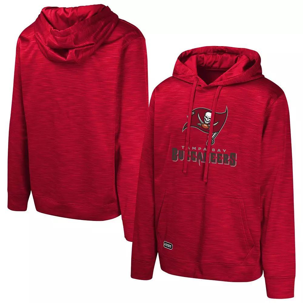 Men's Red Tampa Bay Buccaneers Streak Fleece Pullover Hoodie, Size: 2XL Product Image
