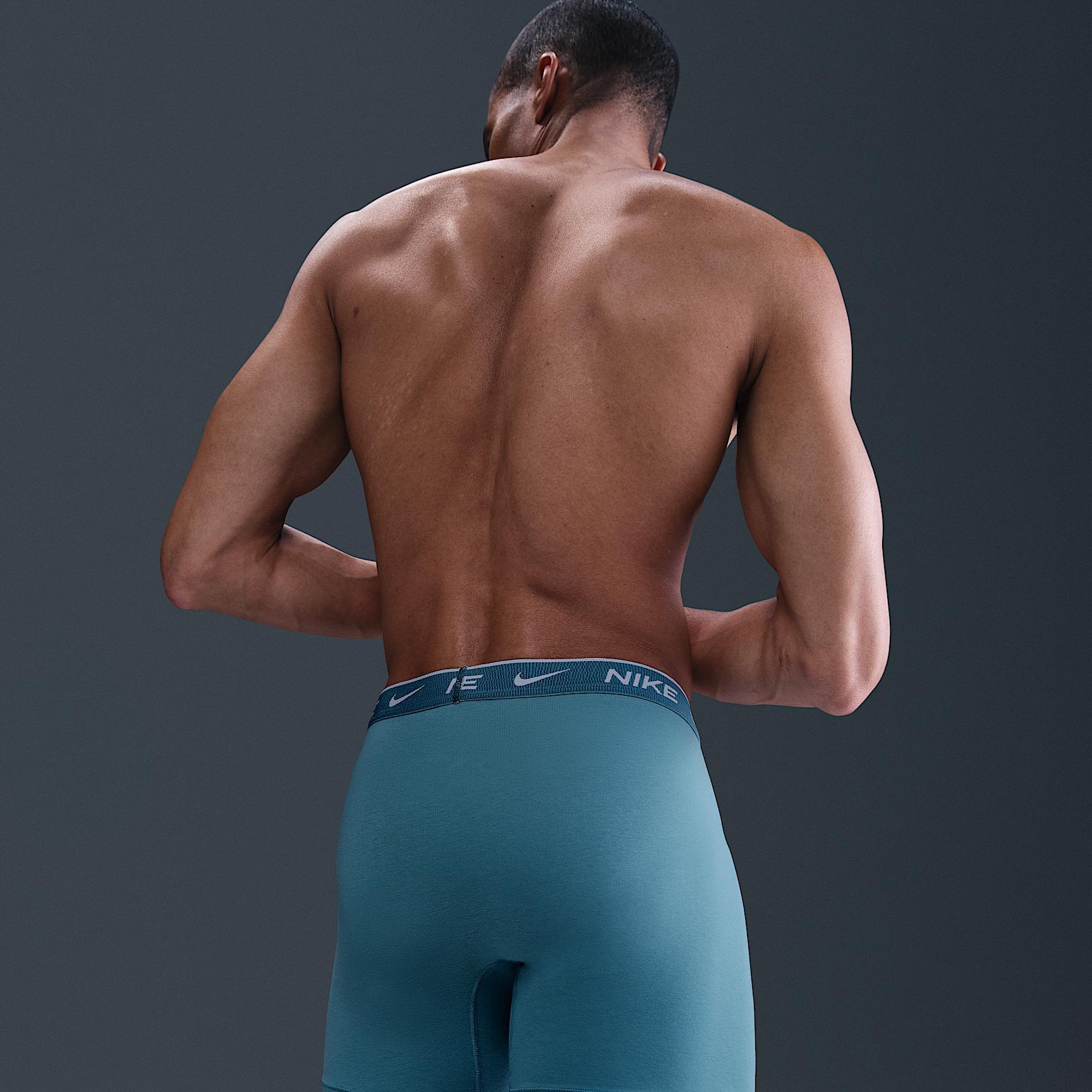 Nike Mens Dri-FIT Essential Cotton Stretch Boxer Briefs (3-Pack) | KE1167-468 Product Image