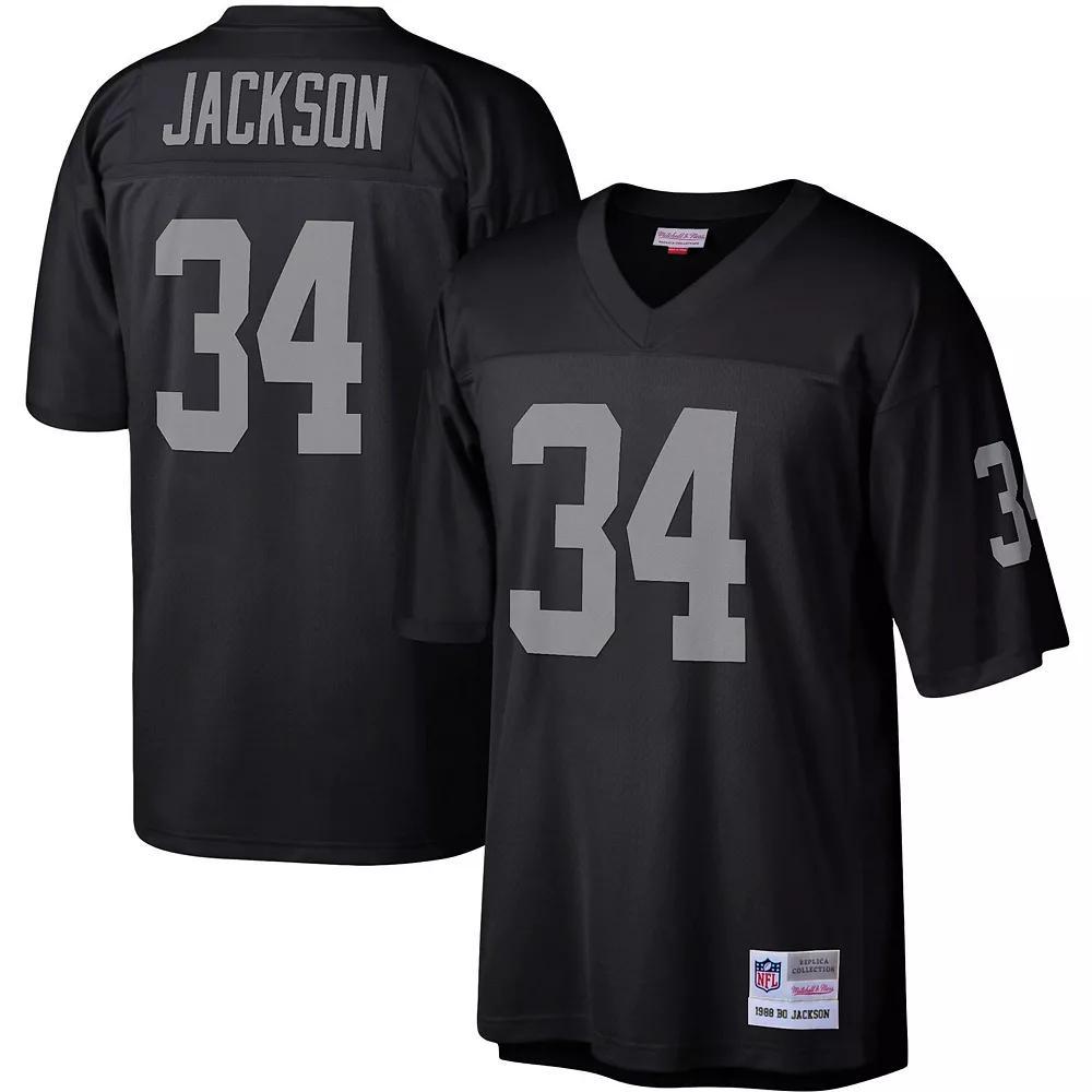 Men's Mitchell & Ness Bo Jackson Black Las Vegas Raiders Legacy Replica Jersey, Size: 4XL, Lvr Black Product Image