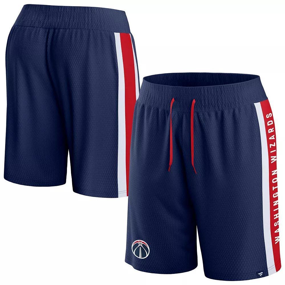 Men's Fanatics Branded Navy Washington Wizards Referee Iconic Mesh Shorts,  Product Image