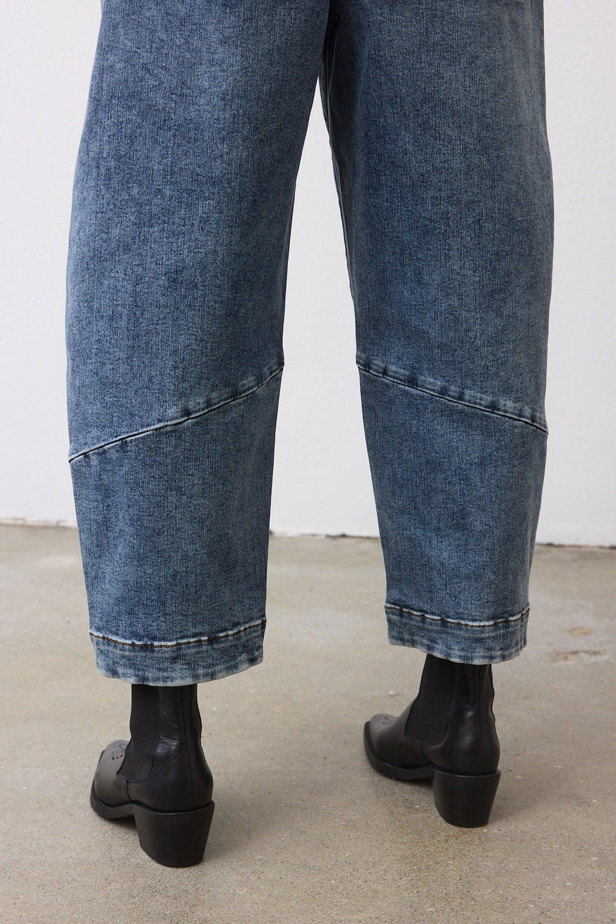 The Slouchy Denim Pants Product Image