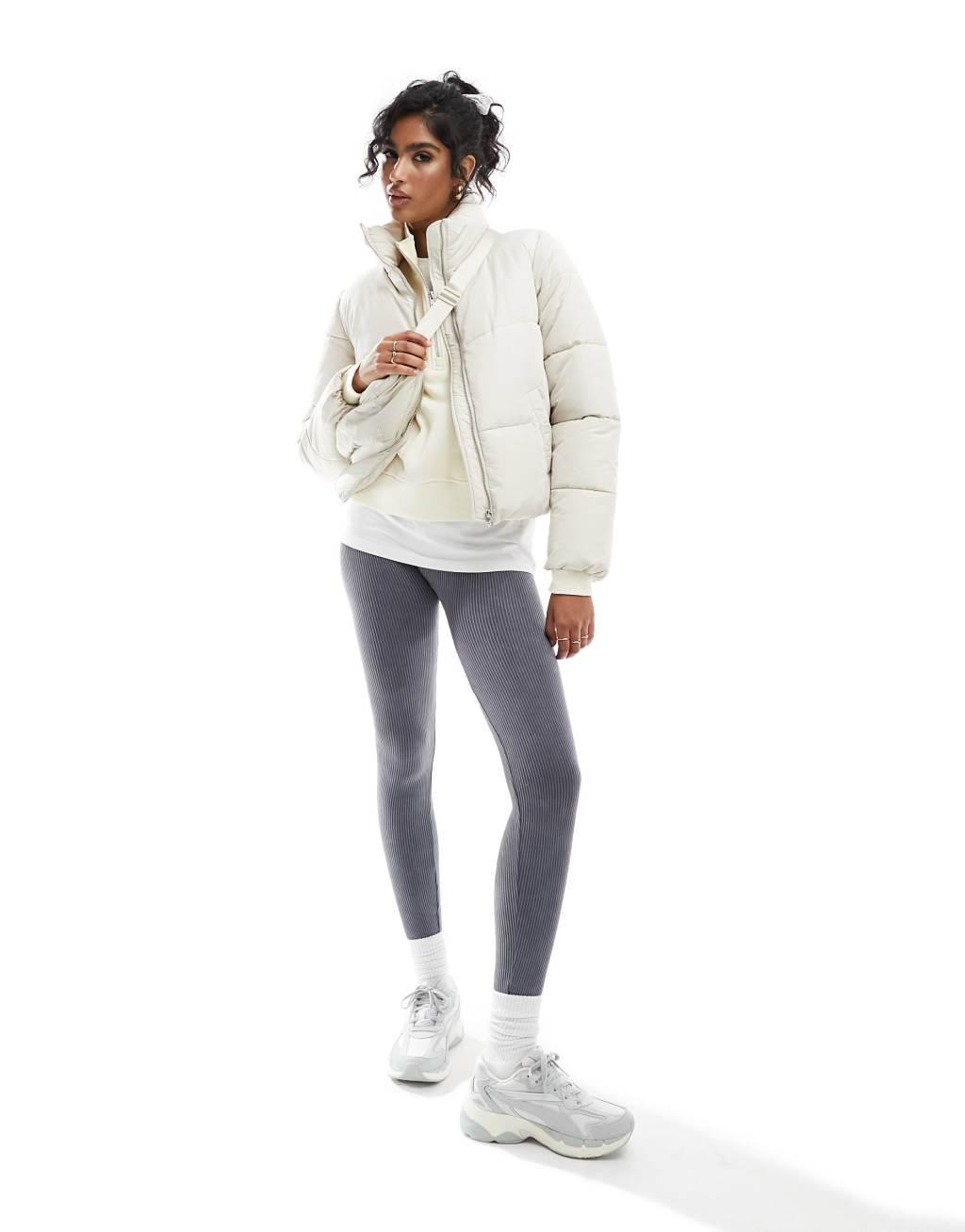 JDY padded jacket in cream Product Image