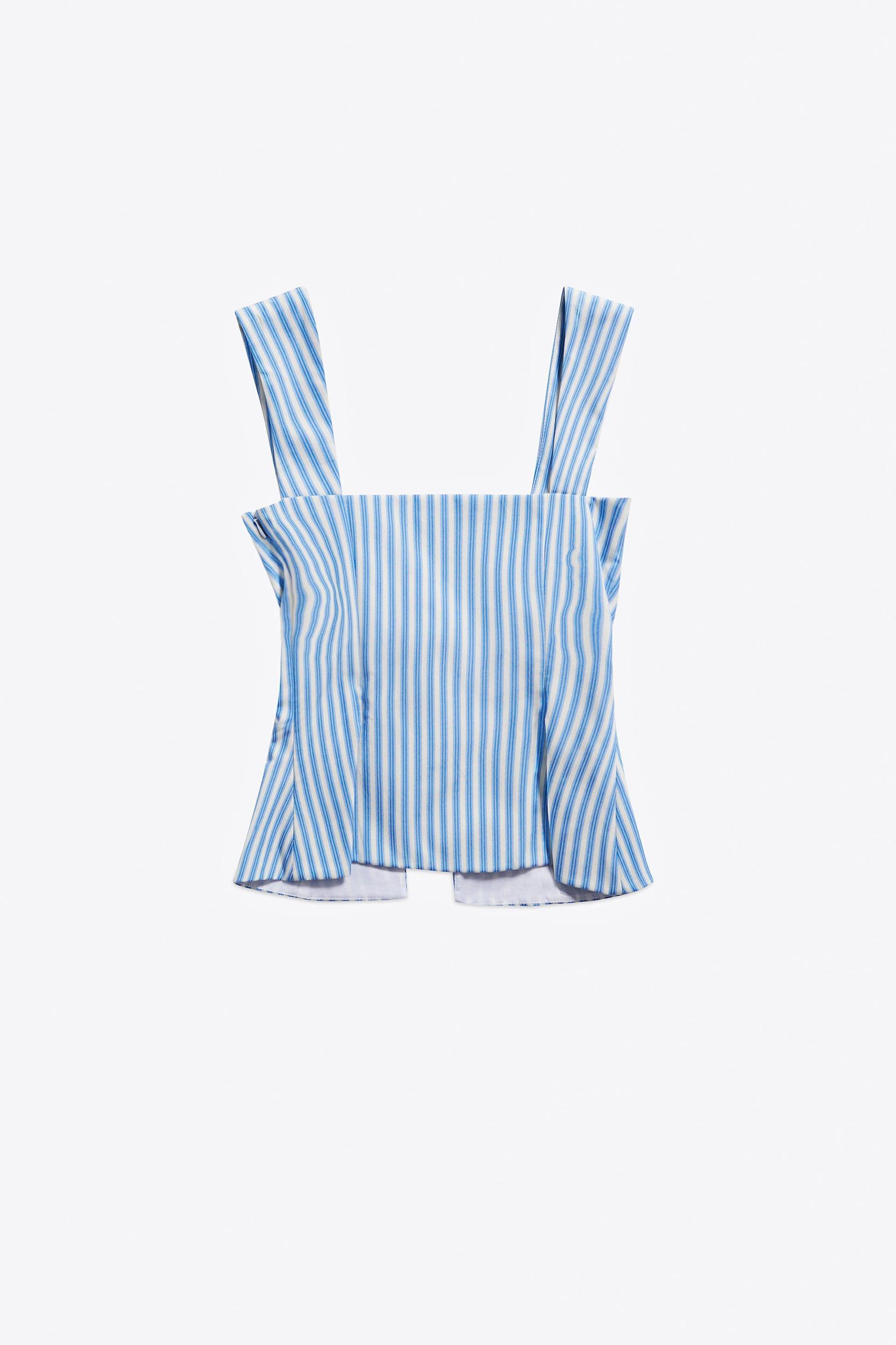 Crystal Grommet Poplin Corset Top Product Image