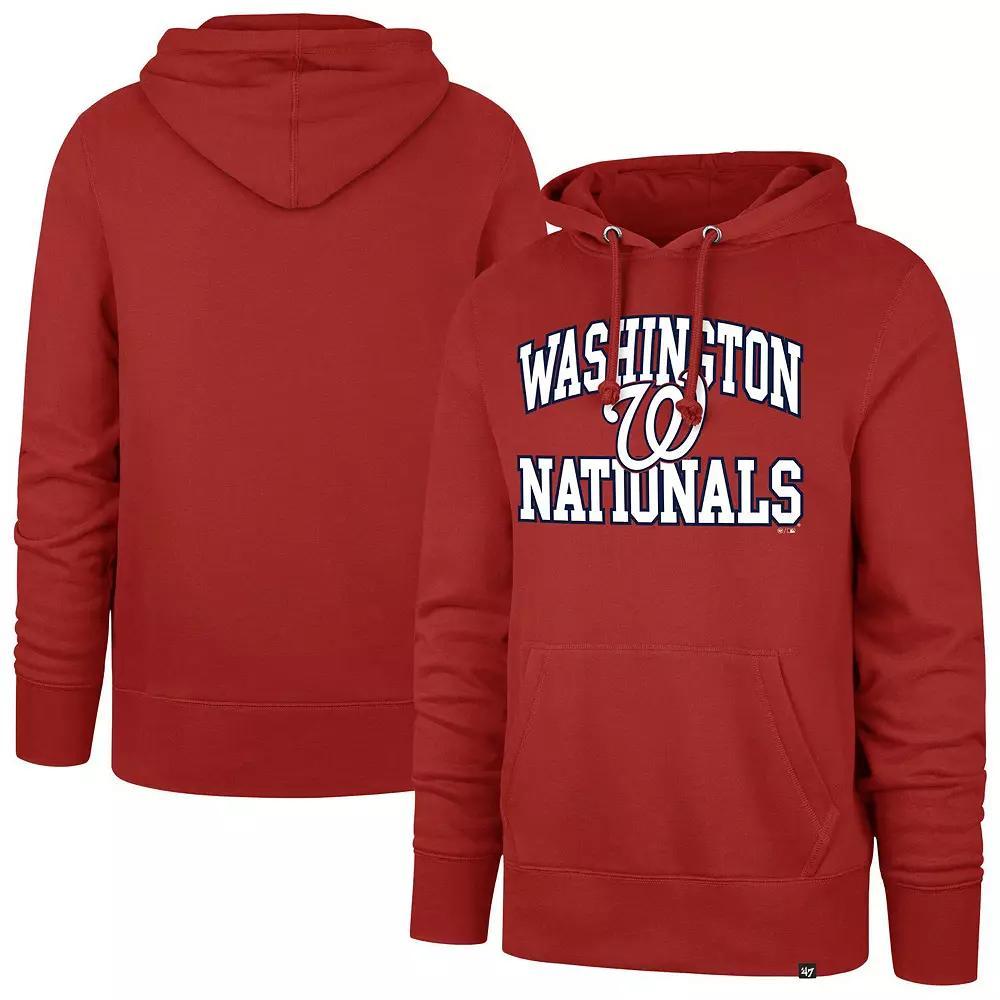 Men's '47 Red Washington Nationals Velocity Headline Pullover Hoodie,  Product Image