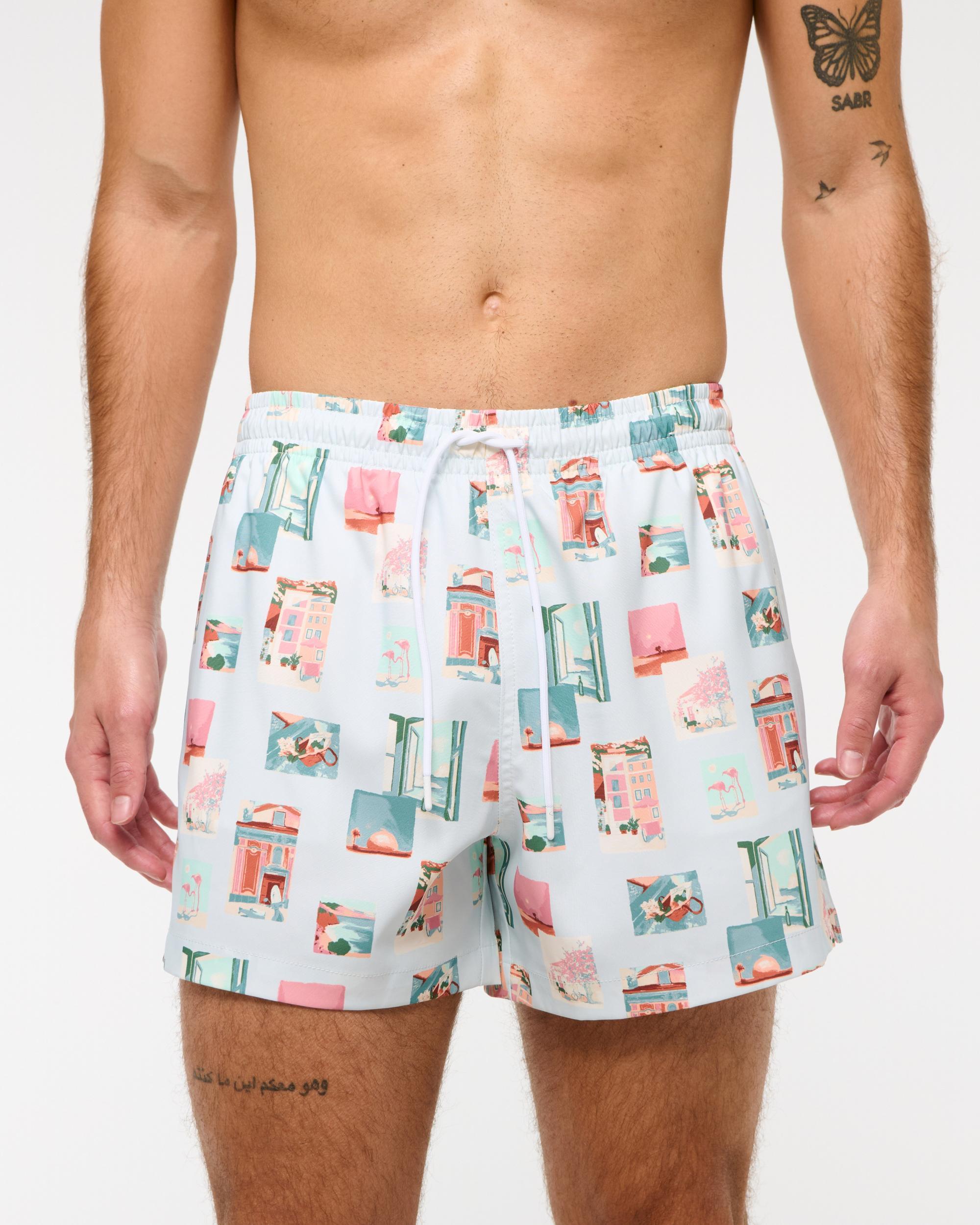 Pull-On Micro-Seersucker Swim Trunk Product Image