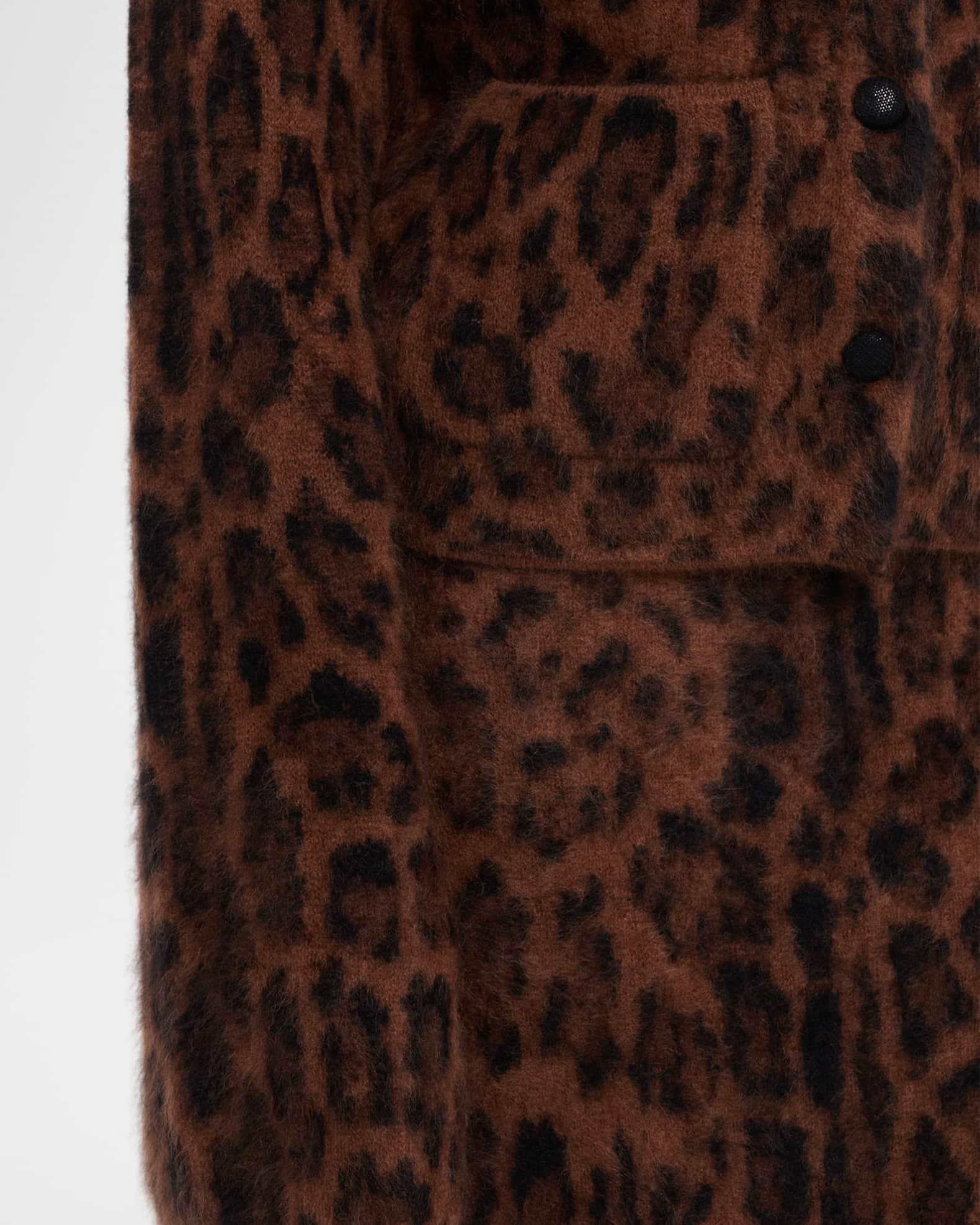 Barret Leopard-Print Cashmere Jacket Product Image