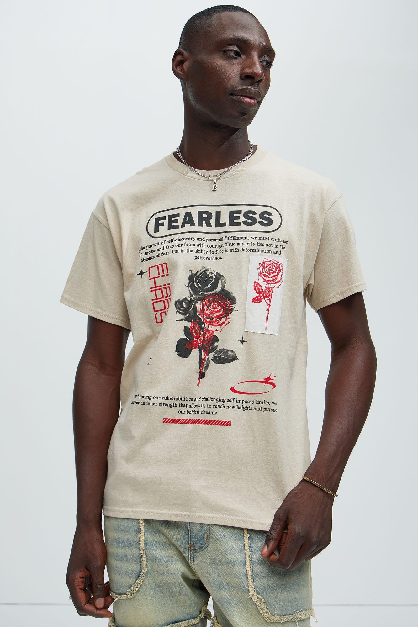 Fearless In The Chaos Short Sleeve Tee - Sand Product Image