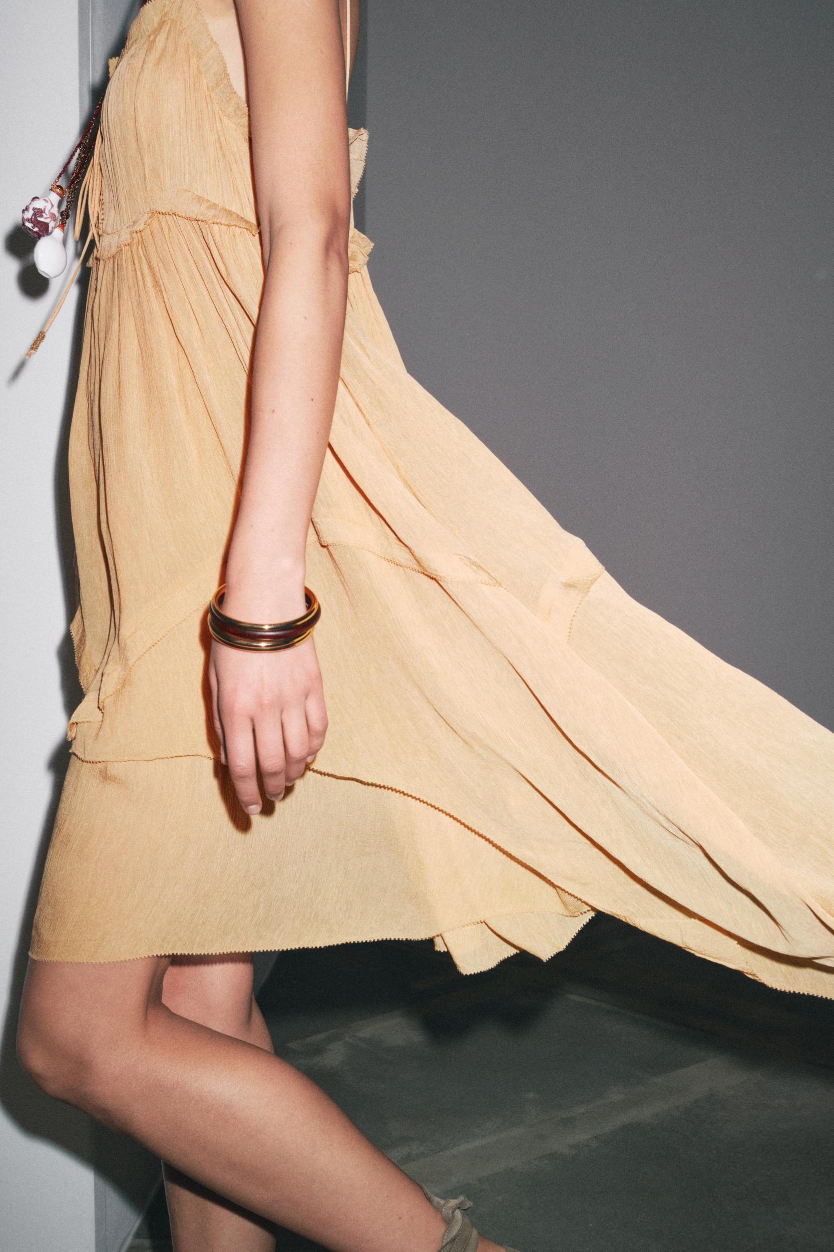 ASYMMETRIC RUFFLED DRESS ZW COLLECTION Product Image