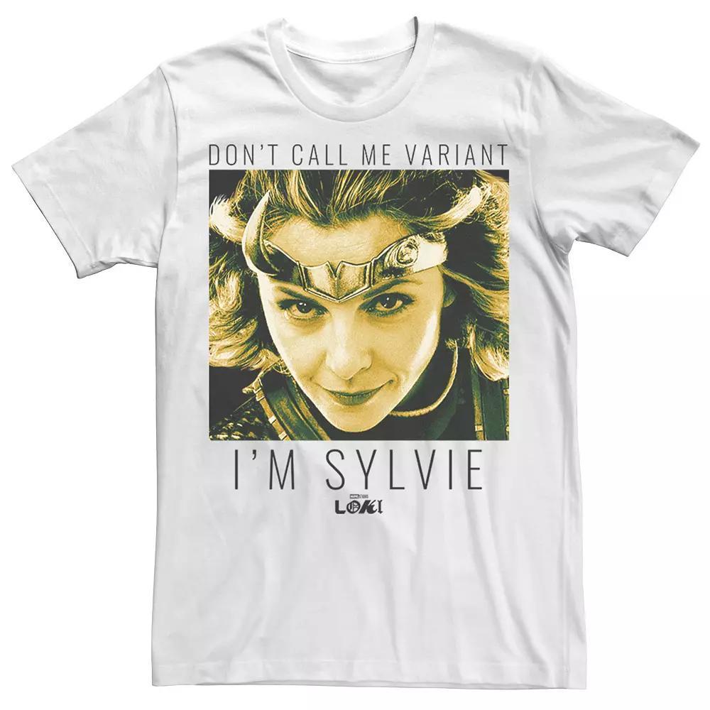 Men's Marvel Loki Don't Call Me A Variant I'm Sylvie Tee, Size: XS, White Product Image