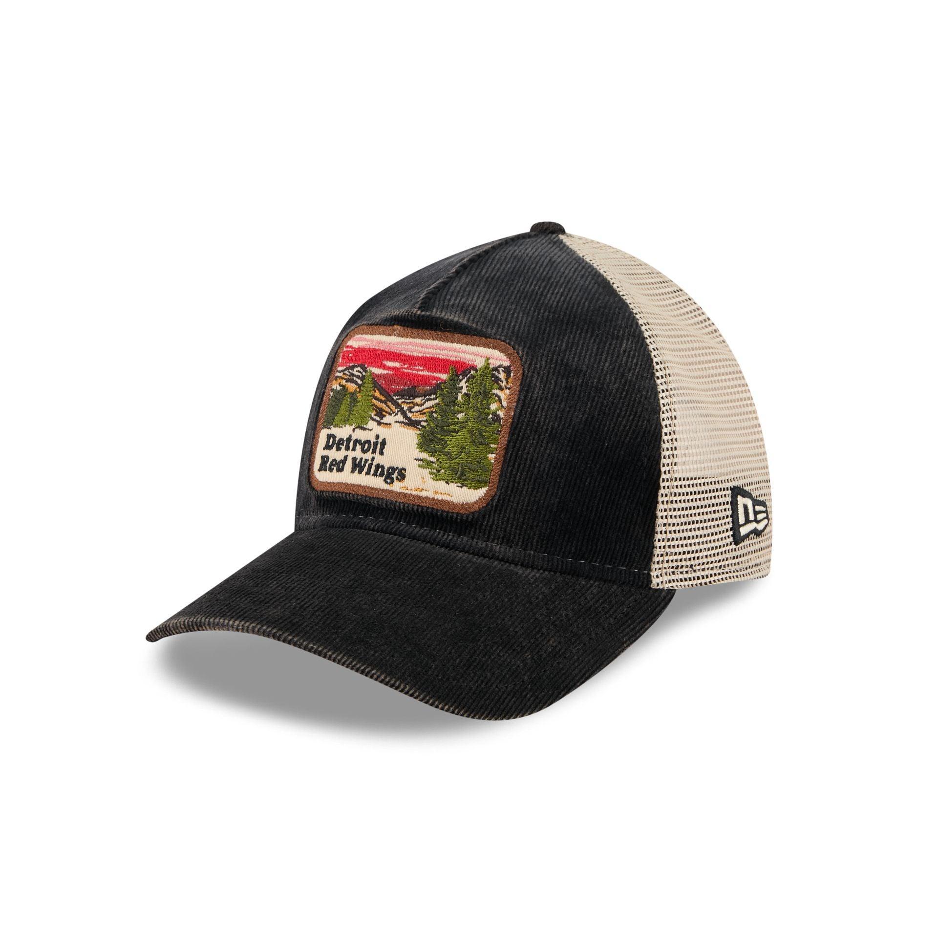 Detroit Red Wings Vintage Landscape 9TWENTY A-Frame Trucker Hat Male Product Image