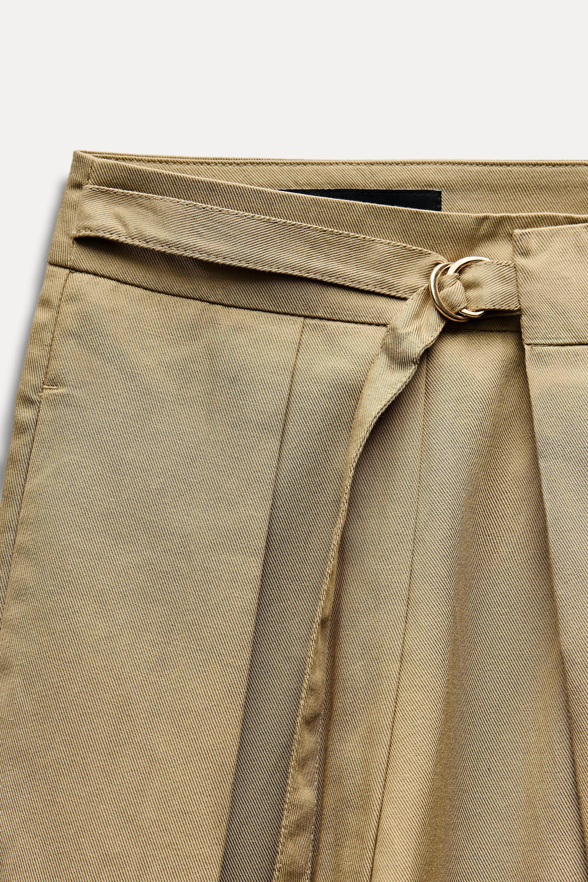 DART PANTS WITH BUCKLE Product Image