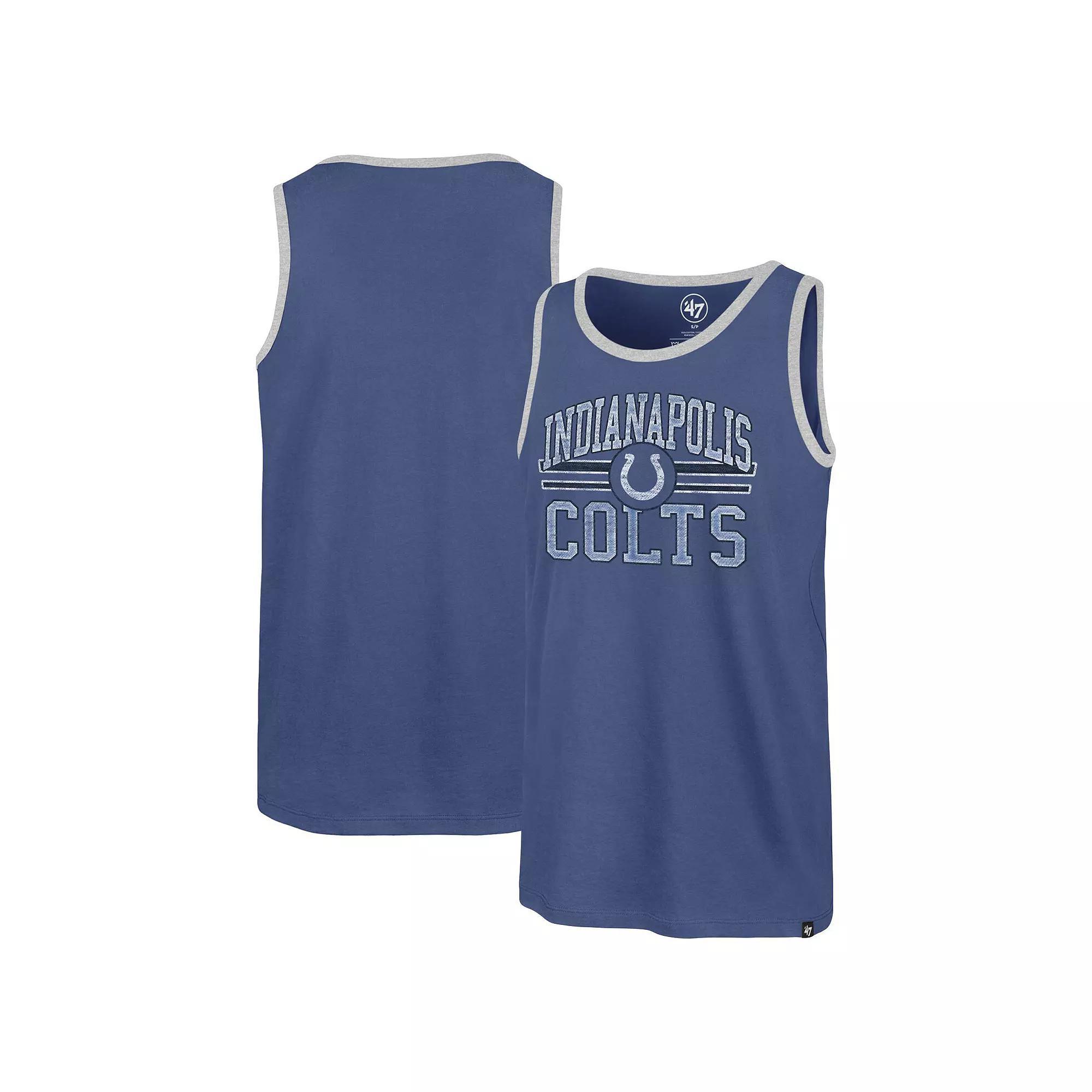 Men's '47  Blue Indianapolis Colts Winger Franklin Tank Top, Size: 2XL Product Image