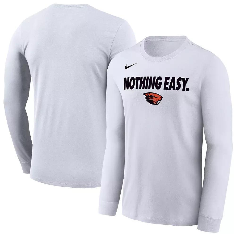 Creighton Nike Mens College Long-Sleeve T-Shirt | M22284MMBJ-WHT Product Image
