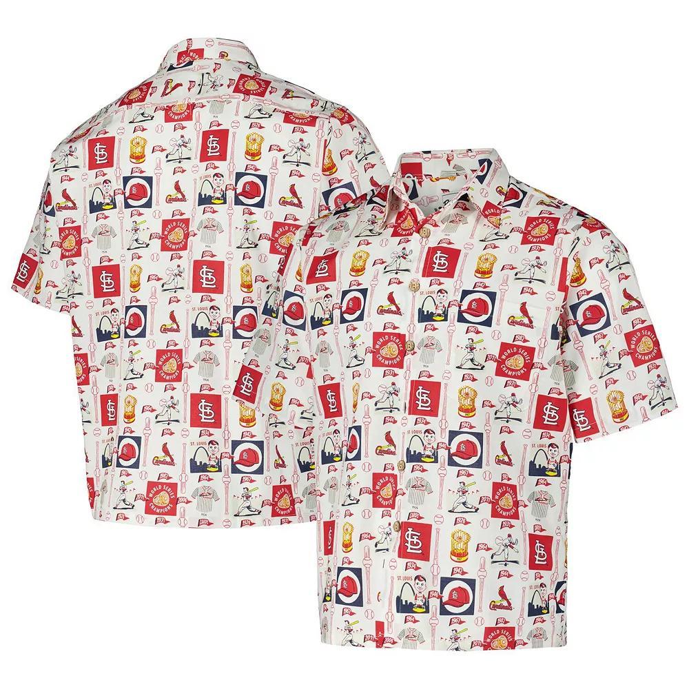 Men's Reyn Spooner White St. Louis Cardinals Champions Scenic Button-Up Shirt, Size: Large Product Image