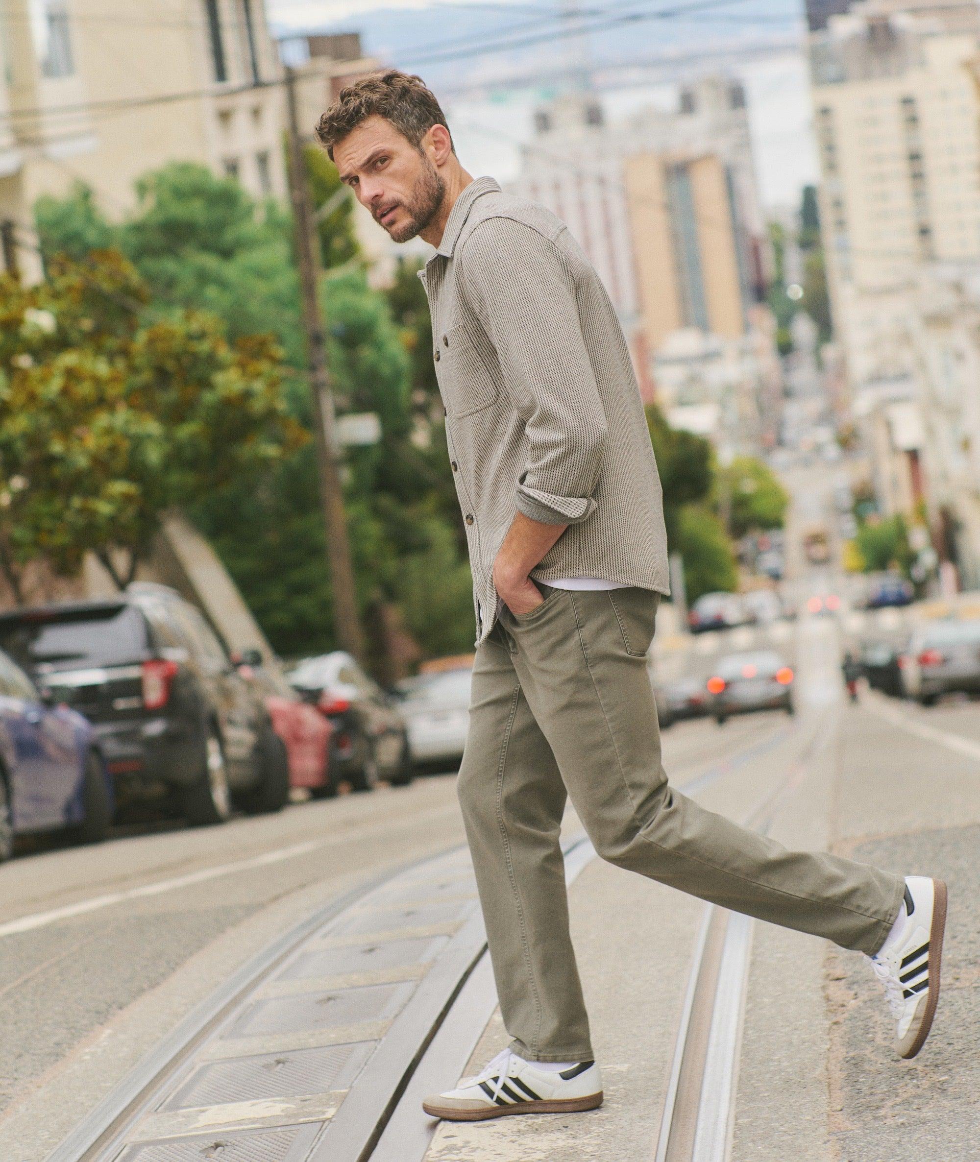 Flex Terry Slim Straight Pant Product Image