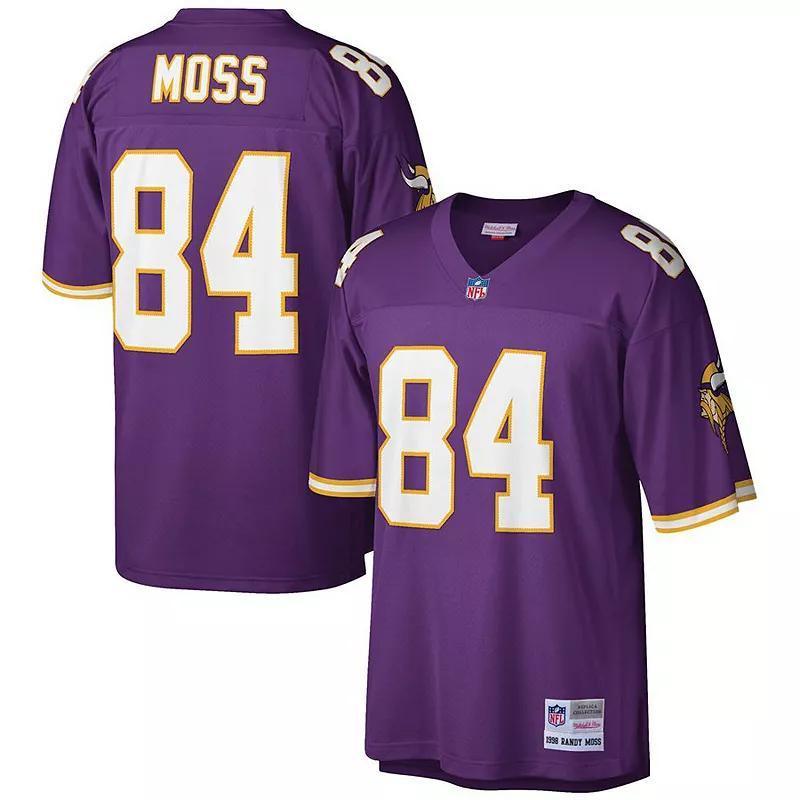 Mens Mitchell & Ness Randy Moss Minnesota Vikings Big & Tall 1998 Retired Player Replica Jersey Product Image