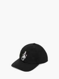 BASEBALL CAP WITH ANCHOR LOGO in black | JW Anderson US  Product Image