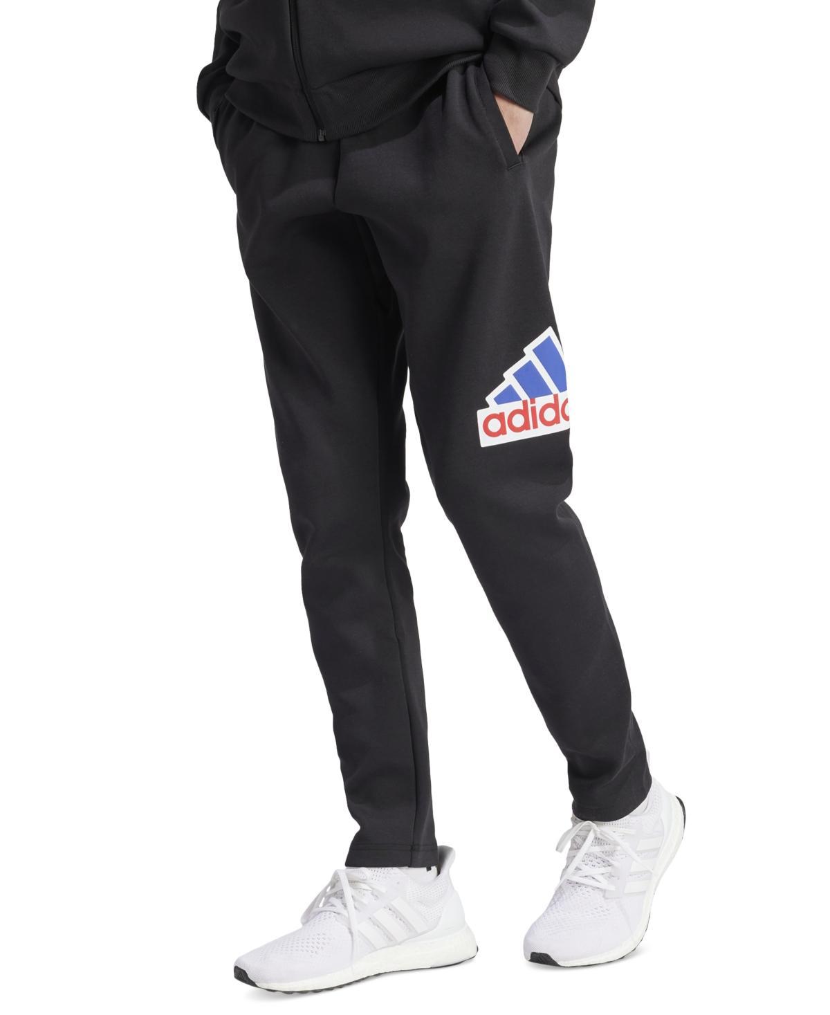 adidas Mens Drawstring Logo Graphic Jogger Pants Product Image