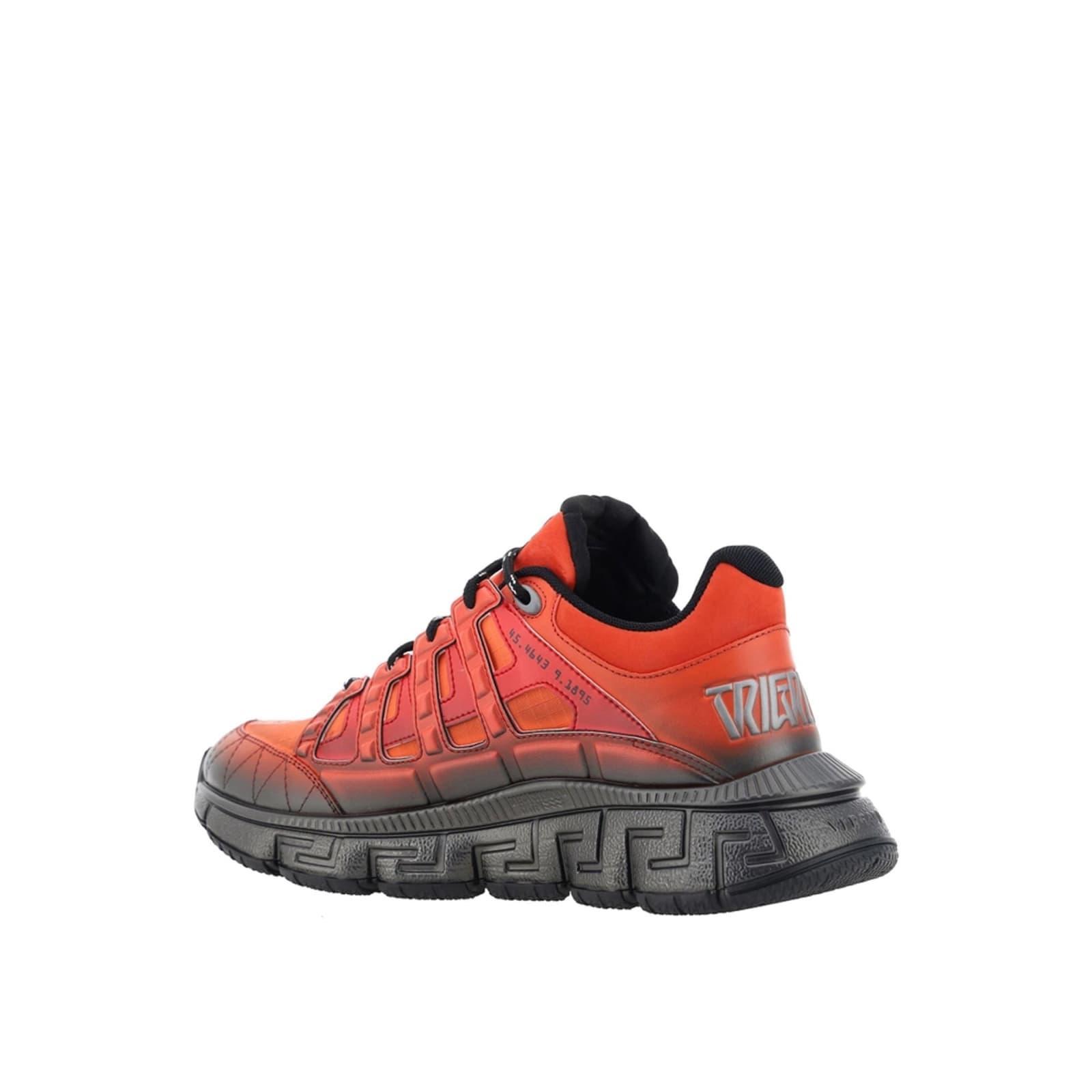 VERSACE Trigreca Sneakers In Orange Product Image