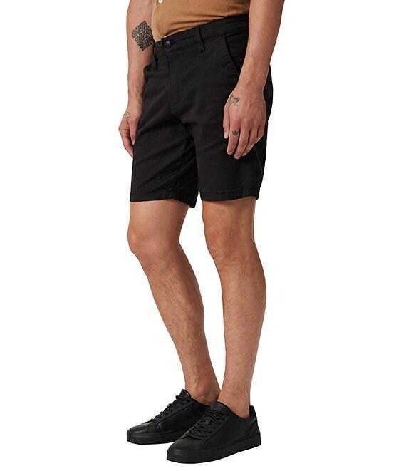 Mavi Noah 9#double; Inseam Black Luxe Twill Shorts Product Image