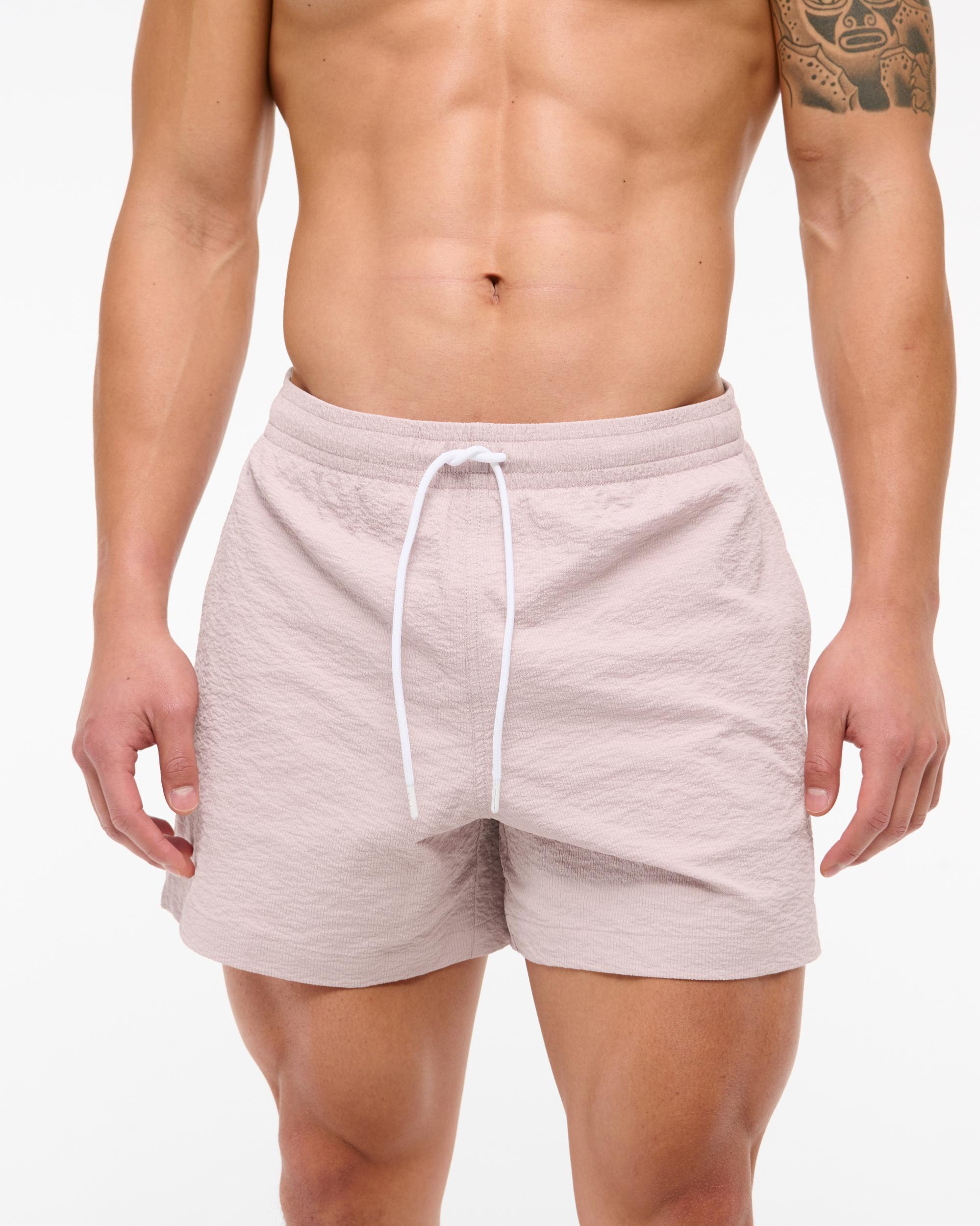 Pull-On Micro-Seersucker Swim Trunk Product Image