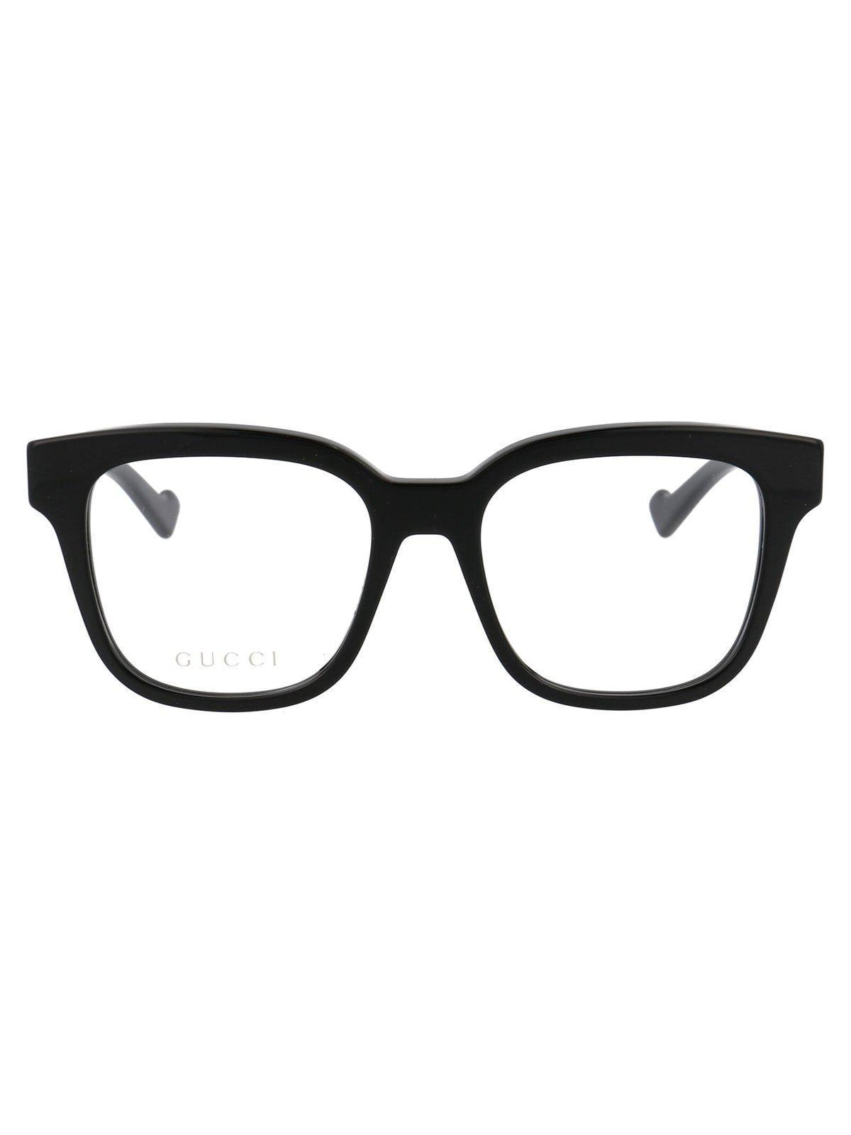 Square Frame Glasses In 004 Black Black Transpare Product Image