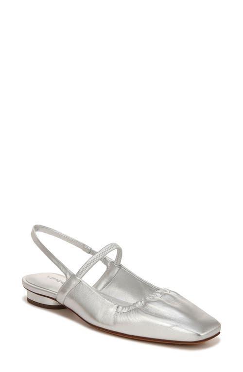 Venice Metallic Slingback Ballerina Flats Product Image