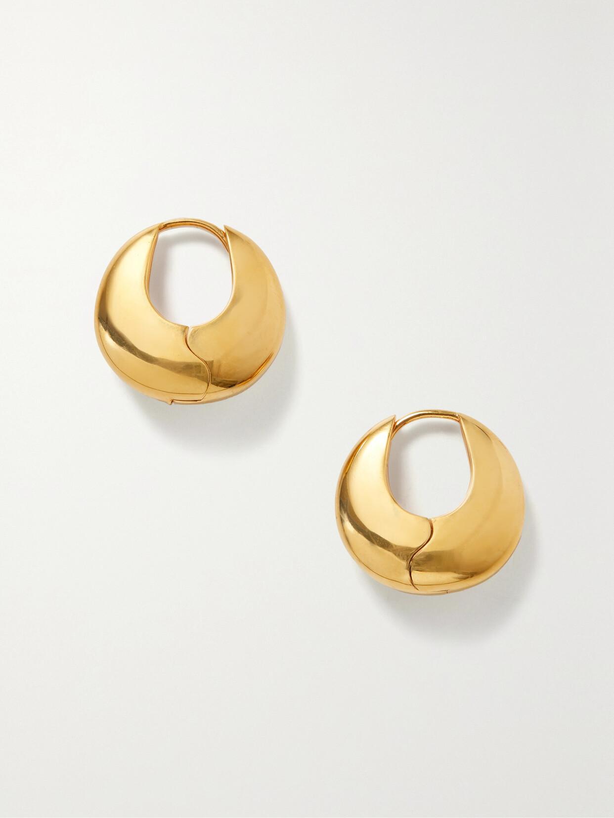 SOPHIE BUHAI Bialy Large Gold Vermeil Hoop Earrings Product Image