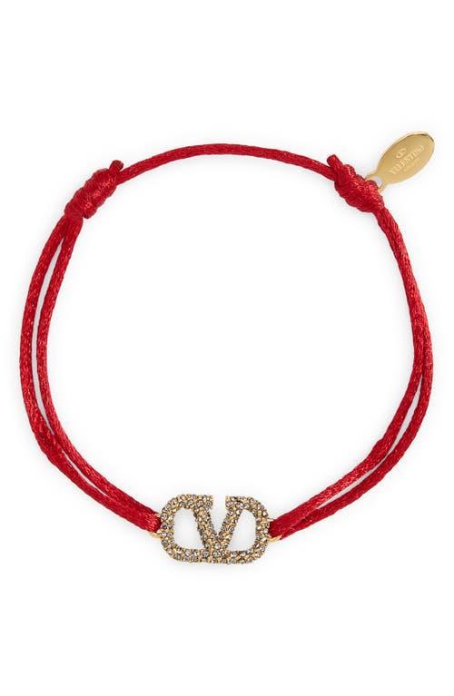 Antiqued Strass Logo Cord Bracelet Product Image