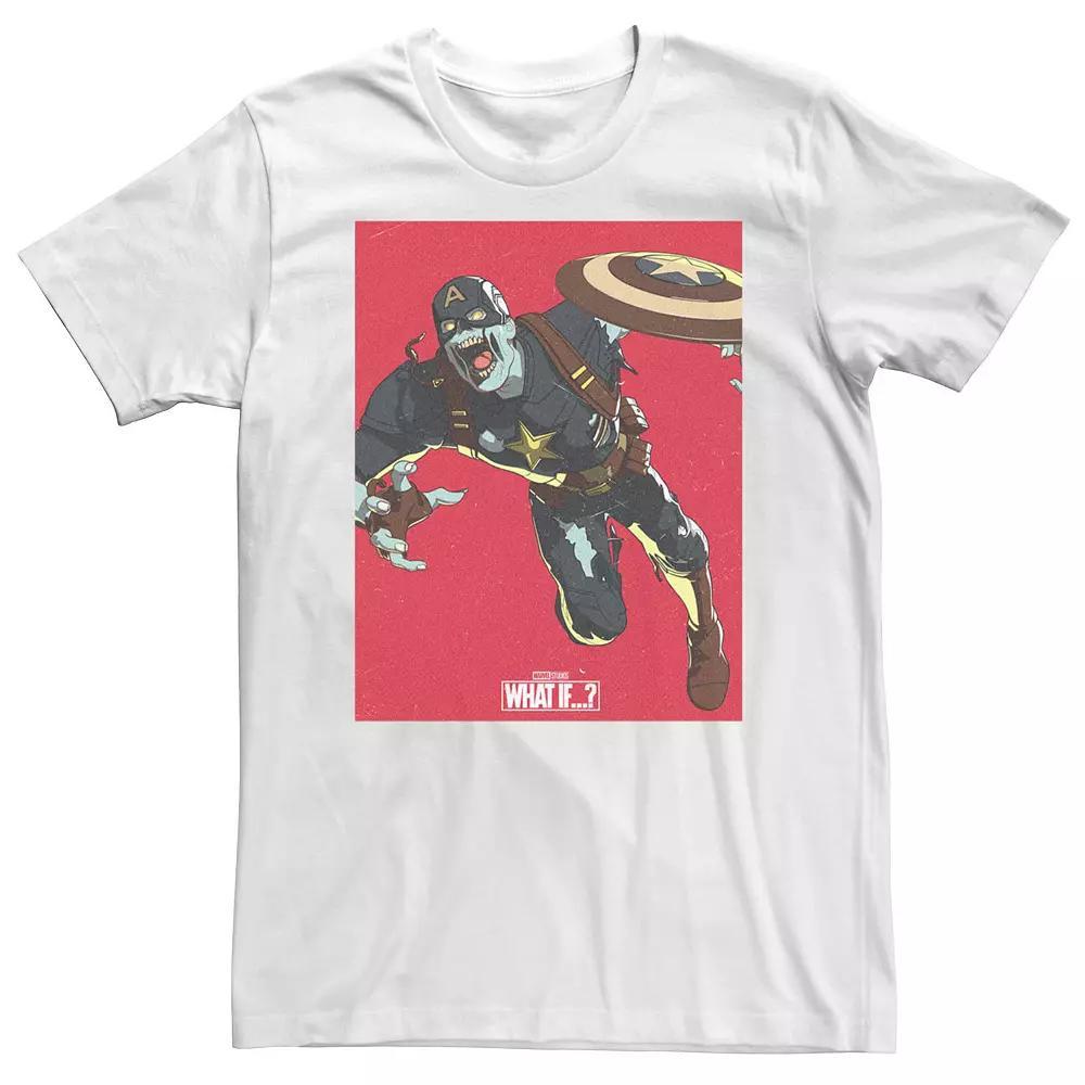 Big & Tall Marvel What If Captain America Zombie Cover Tee, Men's,  Product Image