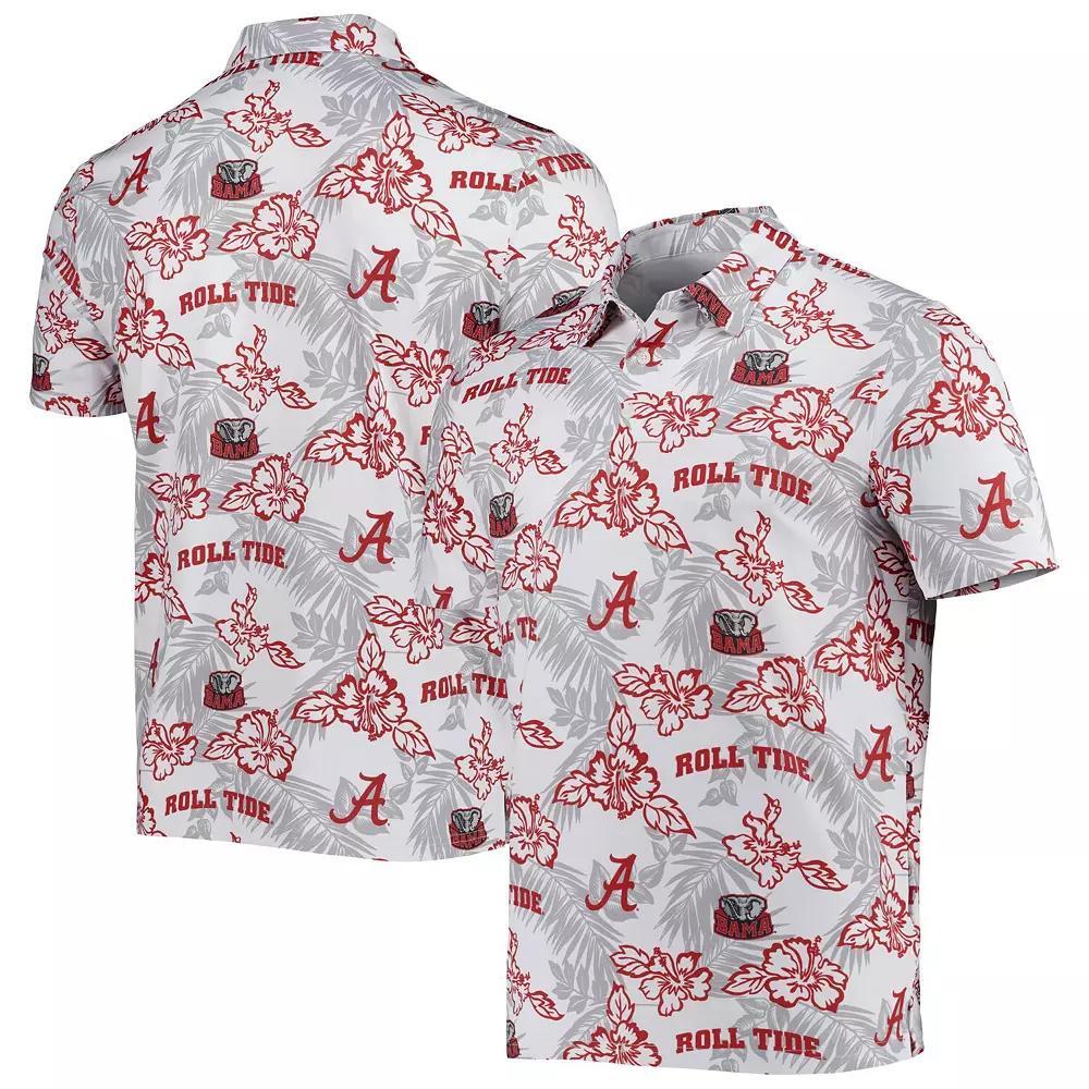 Men's Reyn Spooner White Alabama Crimson Tide Performance Polo, Size: Large Product Image