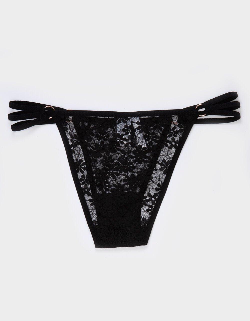 FULL TILT Side Strappy Lace Cheeky Panties Product Image