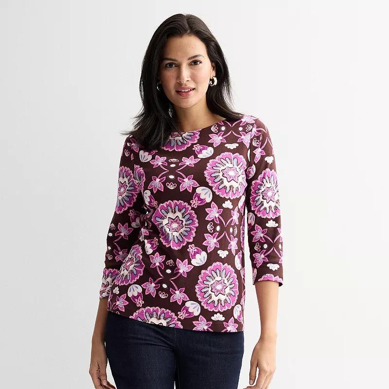 Women's Croft & Barrow® Boatneck Top,  Product Image